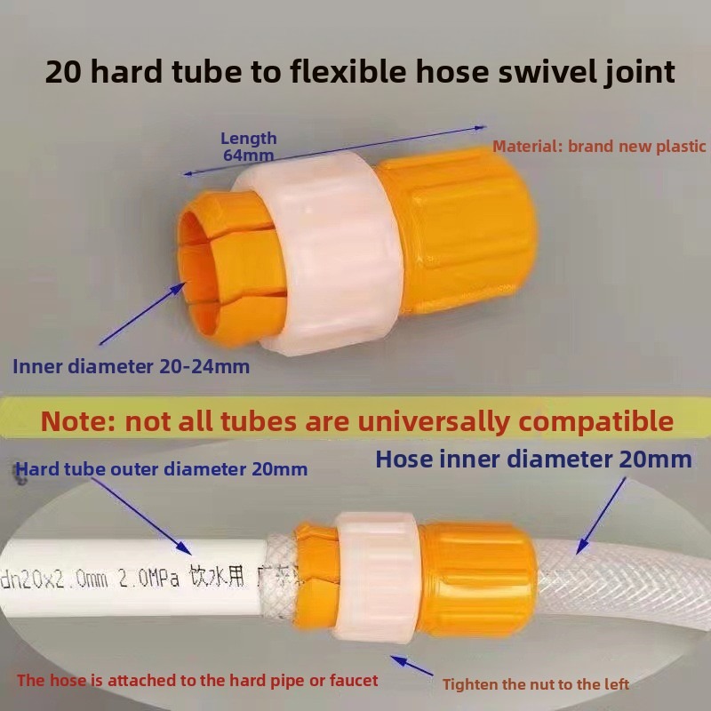 Plastic Water Faucet Quick Connect Adapter Hose to Pipe Fitting for Car Wash Gun Accessories