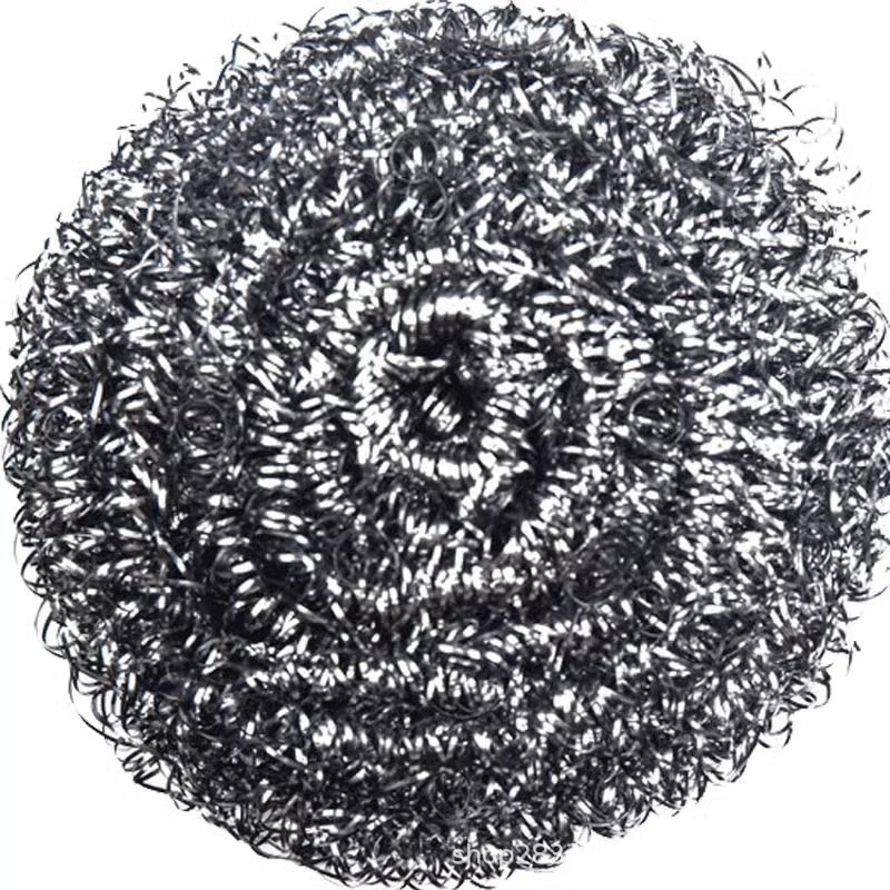 Household Stainless Steel Scouring Ball – Large No-Shed Steel Wool Scrubber for Pots, Pans & Dishes, Kitchen Cleaning Essential