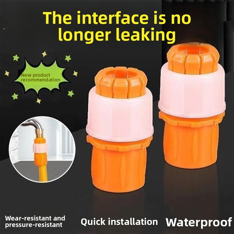Plastic Water Faucet Quick Connect Adapter Hose to Pipe Fitting for Car Wash Gun Accessories