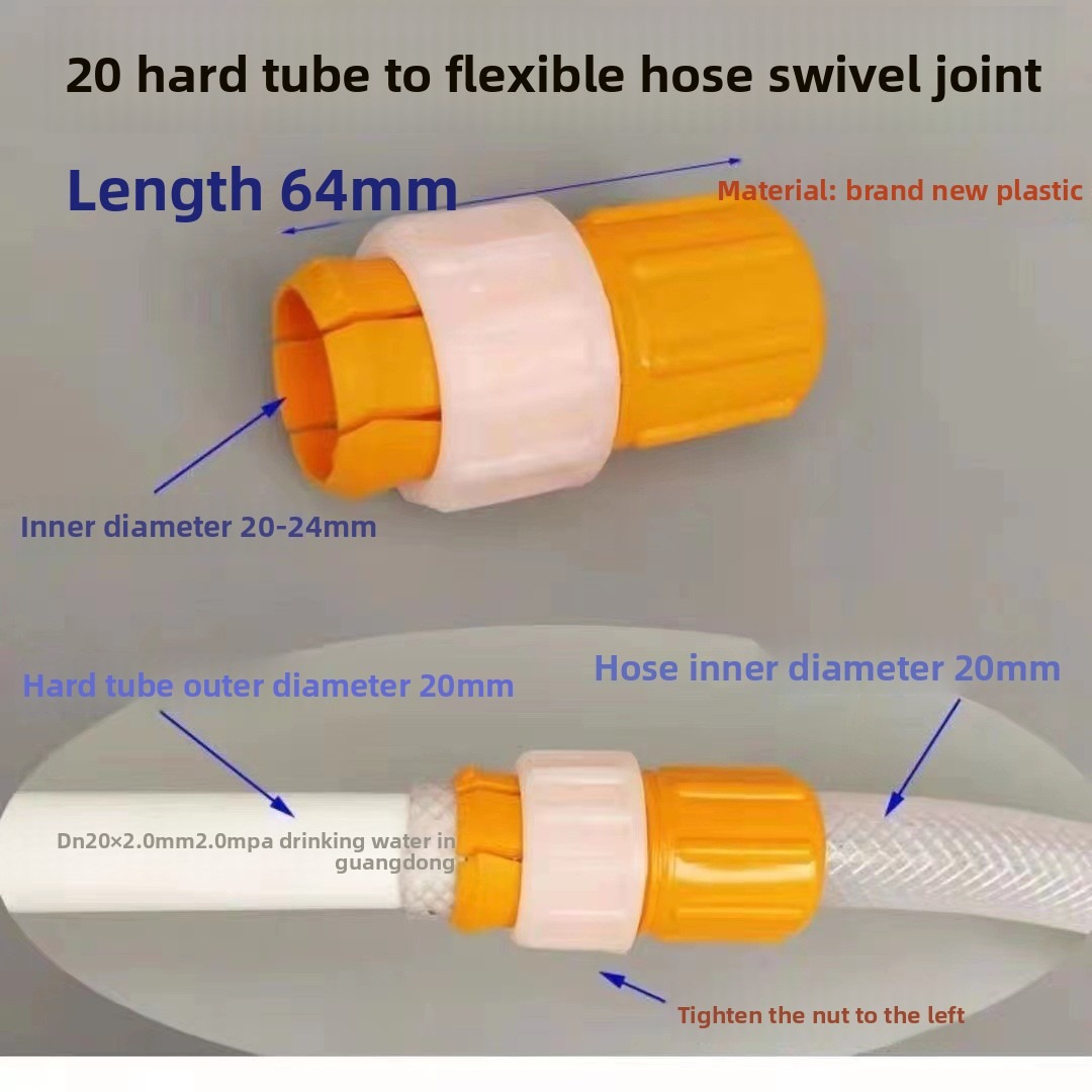 Plastic Water Faucet Quick Connect Adapter Hose to Pipe Fitting for Car Wash Gun Accessories
