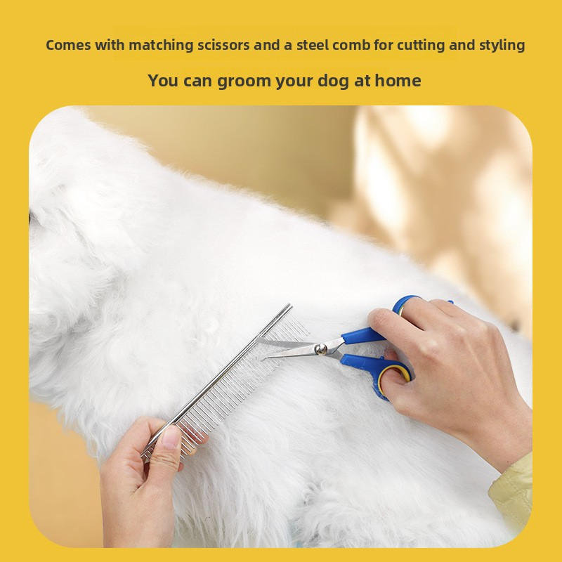 8Pcs Dog Grooming Kit, Dematting Comb, Straight Comb, Nail Clipper, Nail File, Stripping Knife, Shedding Comb