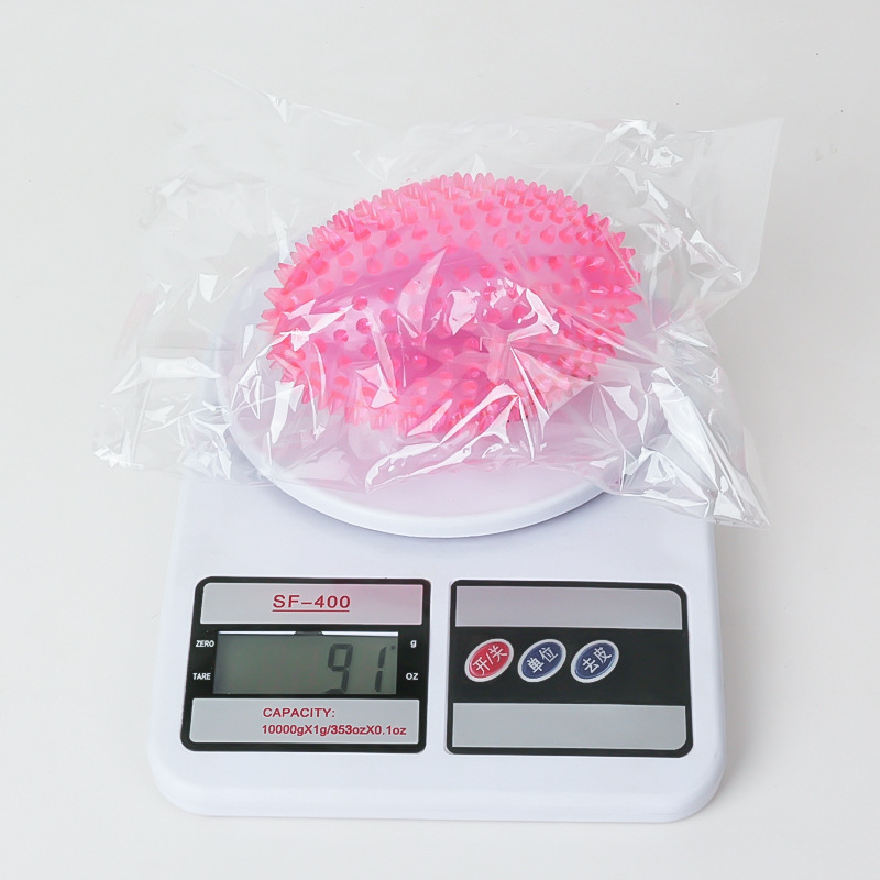 Spiky Squeaky TPR Football Dog Toy – Chew & Teeth Cleaning Interactive Training Pet Ball
