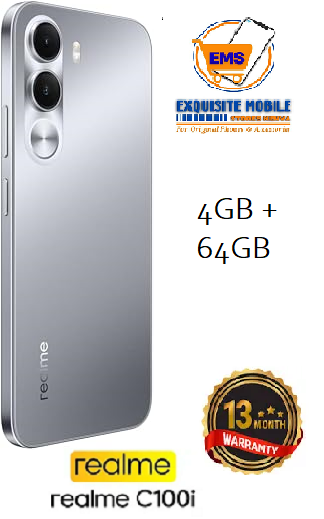New Arrival Realme C100i Smartphone 64GB ROM+4GB  6600mAh Battery 6.8 Inches Screen Dual Sim IP64 Dust & Water resistance  Side Fingerprint Android 16 13 Months warranty Smart Phones