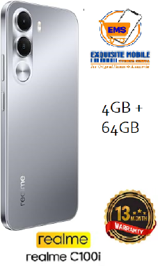 New Arrival Realme C100i Smartphone 64GB ROM+4GB  6600mAh Battery 6.8 Inches Screen Dual Sim IP64 Dust & Water resistance  Side Fingerprint Android 16 13 Months warranty Smart Phones