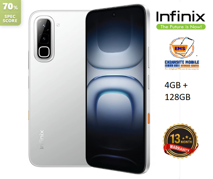 Infinix Hot 70 8(4+4)GB RAM+128GB 6.78'' 120Hz 4G Slim Phone Dual SIM 6000mAh 45W Fast Charging 50MP Camera Side Fingerprint Lock IP64 Gyroscope G100 Ultimate One-Tap AI Smart Phones 13MONTHS WARRANTY