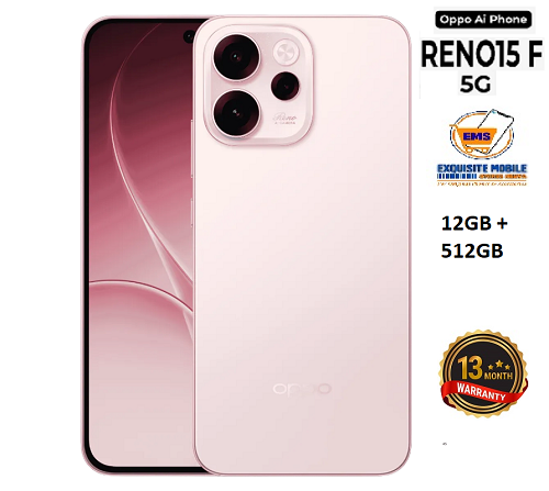 Oppo Reno 15F 5G 12GB RAM 512GB ROM 50MP Triple Camera 6.57 Inch 120Hz AMOLED Display Gorilla Glass Protection Smartphone Snapdragon 6 Gen 1 7000mAh Battery 80W Charging Phone 13MONTHS WARRANTY.