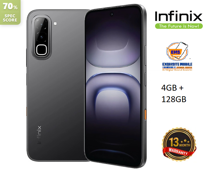 Infinix Hot 70 8(4+4)GB RAM+128GB 6.78'' 120Hz 4G Slim Phone Dual SIM 6000mAh 45W Fast Charging 50MP Camera Side Fingerprint Lock IP64 Gyroscope G100 Ultimate One-Tap AI Smart Phones 13MONTHS WARRANTY
