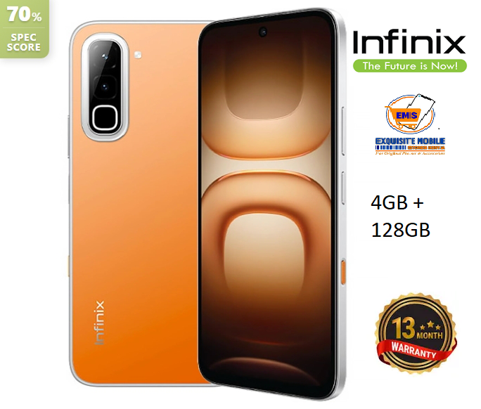 Infinix Hot 70 8(4+4)GB RAM+128GB 6.78'' 120Hz 4G Slim Phone Dual SIM 6000mAh 45W Fast Charging 50MP Camera Side Fingerprint Lock IP64 Gyroscope G100 Ultimate One-Tap AI Smart Phones 13MONTHS WARRANTY