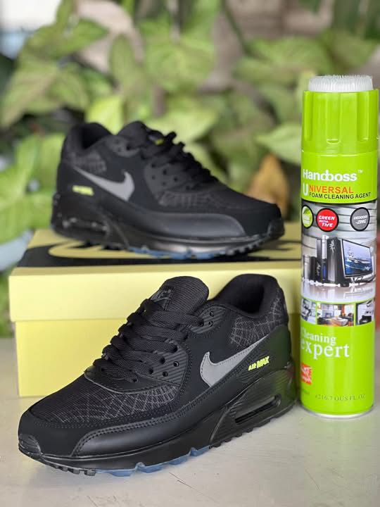 🔥 (Free Foam Cleaner Gift) 🔥 Air Max 90 Neon Green Web Men’s Sneakers – Men’s Cushioned Running Shoes, Streetwear Trainers, Comfortable Sports Shoes, Casual Fashion Sneakers with Air Sole Unit,