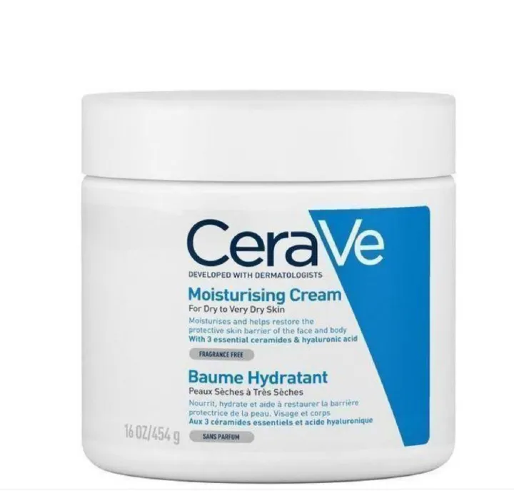 CeraVe 454G Moisturising Cream for dry to very dry skin, Very Gentle on the Skin.