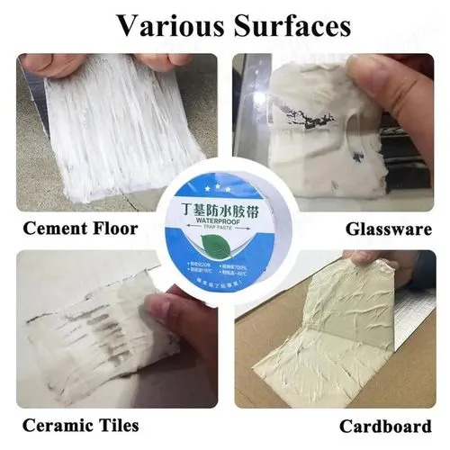 Aluminium Foil Tape Waterproof Adhesive Rubber Tape Butyl Tape Sealing Tape Repair Tape For Leakage Waterproofing Water Tank Roof Pipe Window Seal Leak Wall Crack Repair
