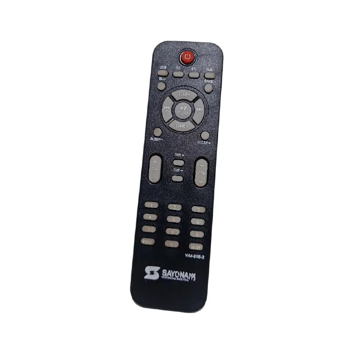 Sayona Universal Remote Control Compatible with Von Woofer and Audio Systems – Infrared Remote for Dual Channel Speakers, Bass & Volume Adjustment, Comfortable Grip and Easy N
