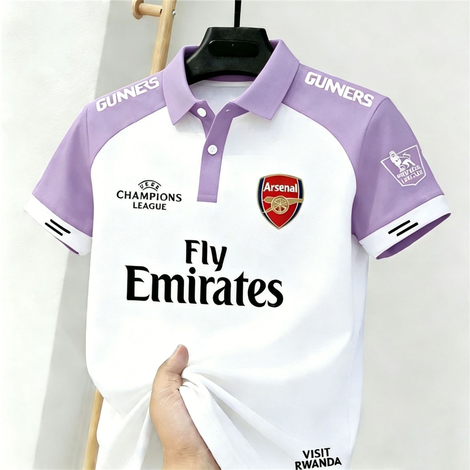 2026 New Men's Short-Sleeve Polo Shirt, Arsenal Print Casual Collared Tee, Jersey T-shirt Jersey arsenal football jersey soccer jersey Breathable Digital Print Top, Slim Fit Sports & Daily Wear