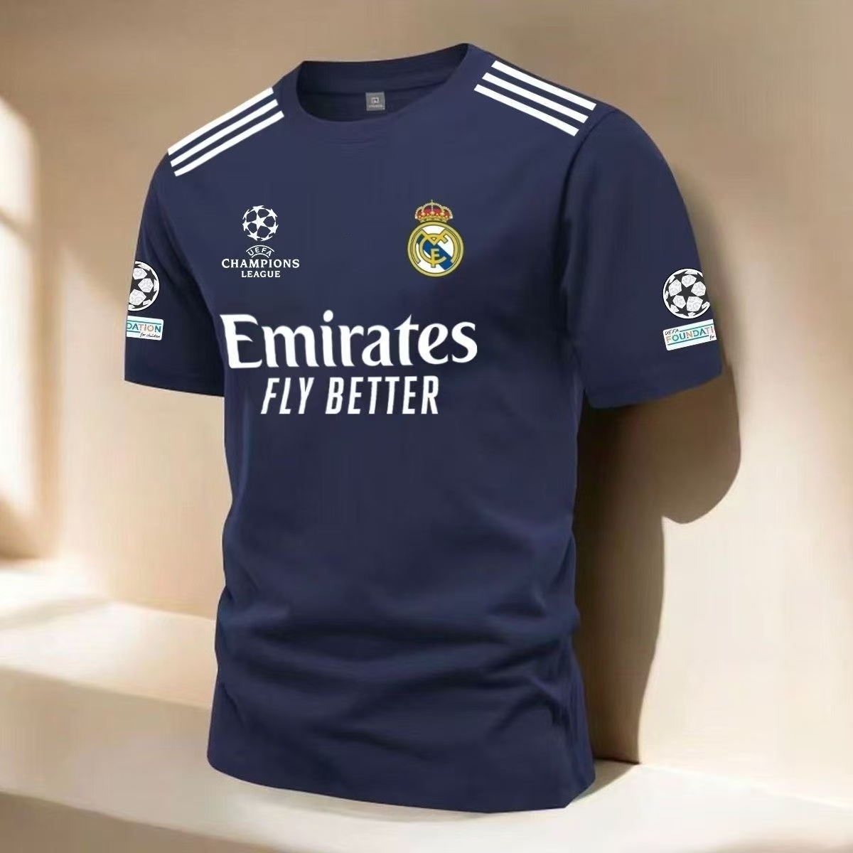 2026 Summer New Men's World Cup Football Apparel, Real Madrid Short Sleeve T-Shirt & Arsenal Soccer Polo Shirt, Collared Loose Casual Tops for Sports & Daily Wear