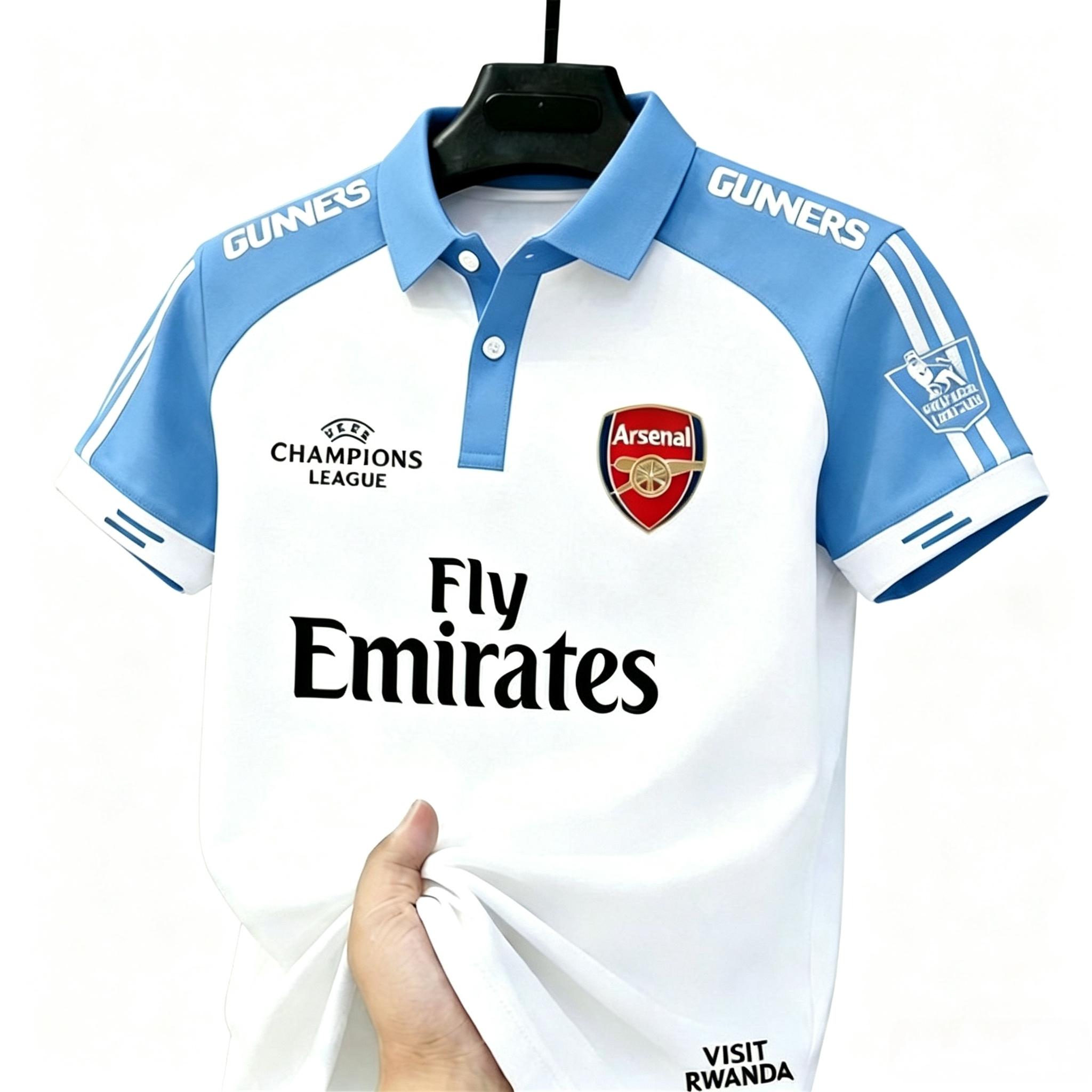 2026 New Men's Short-Sleeve Polo Shirt, Arsenal Print Casual Collared Tee, Jersey T-shirt Jersey arsenal football jersey soccer jersey  fan uniform Breathable Digital Print Top,Fit Sports & Daily Wear