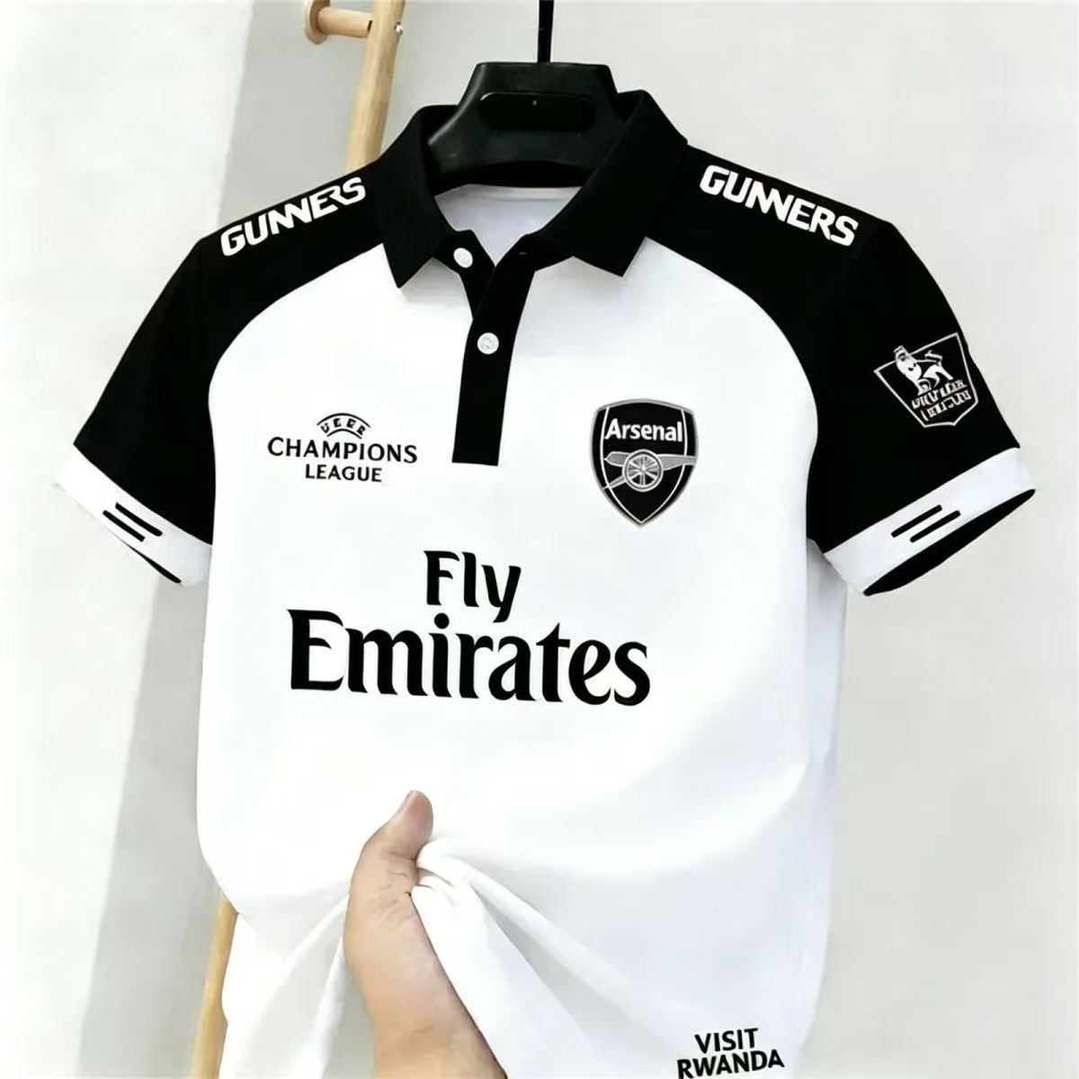 2026 New Men's Short-Sleeve Polo Shirt, Arsenal Print Casual Collared Tee, Jersey T-shirt Jersey arsenal football jersey soccer jersey Breathable Digital Print Top, Slim Fit Sports & Daily Wear