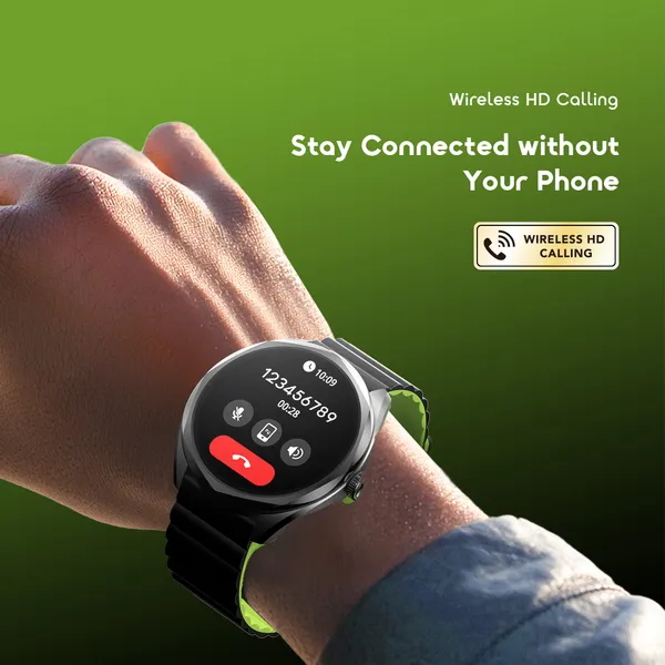 Oraimo Watch Nova 2R 1.43" AMOLED 35-Day Standby Smart Watch, Wireless HD Calling, Blood Oxygen & Heart Rate Monitor, Built-In Fun Games, Cool 2.5D UI Interaction, AI Generated Watch Faces.