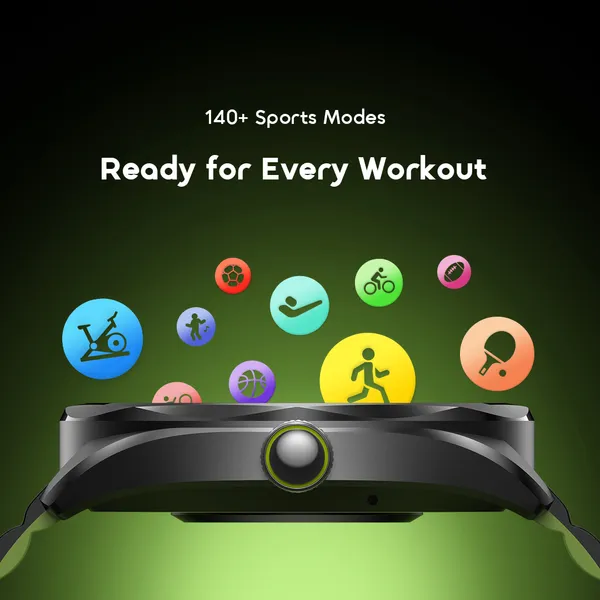 Oraimo Watch Nova 2R 1.43" AMOLED 35-Day Standby Smart Watch, Wireless HD Calling, Blood Oxygen & Heart Rate Monitor, Built-In Fun Games, Cool 2.5D UI Interaction, AI Generated Watch Faces.