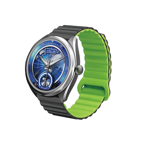 Oraimo Watch Nova 2R 1.43" AMOLED 35-Day Standby Smart Watch, Wireless HD Calling, Blood Oxygen & Heart Rate Monitor, Built-In Fun Games, Cool 2.5D UI Interaction, AI Generated Watch Faces.