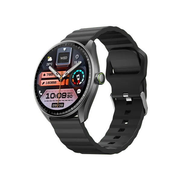 Oraimo Watch Nova 2R Lite 1.43" AMOLED 30-Day Standby Smart Watch, Wireless HD Calling, Blood Oxygen & Heart Rate Monitor, Built-In Fun Games, Cool 2.5D UI Interaction Stereoscopic Visuals.