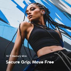 Oraimo OpenSnap Air Open-Ear True Wireless Earbuds Deep Bass, Clear Highs Secure Grip, Move Free Clear Calls, Less Noise Open Fast, Pair Instantly