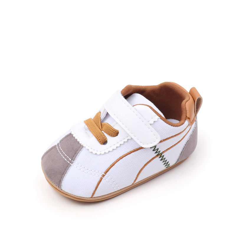 Toddler Baby Girl Boys Sneakers Casual Contrast Color Soft Sole Baby Flats Breathable Walking Shoes for Newborn Infants