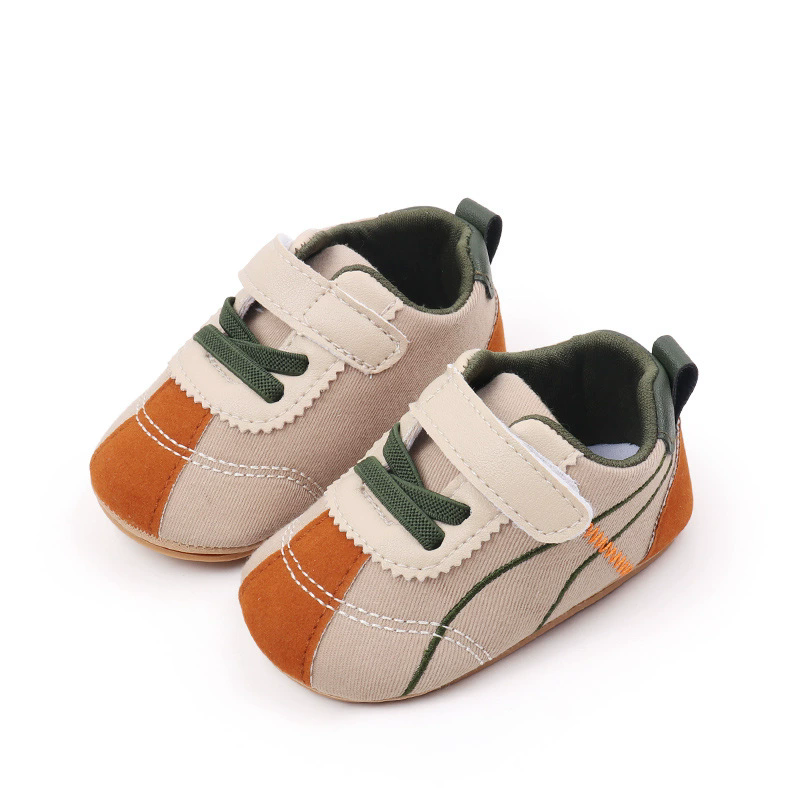 Toddler Baby Girl Boys Sneakers Casual Contrast Color Soft Sole Baby Flats Breathable Walking Shoes for Newborn Infants