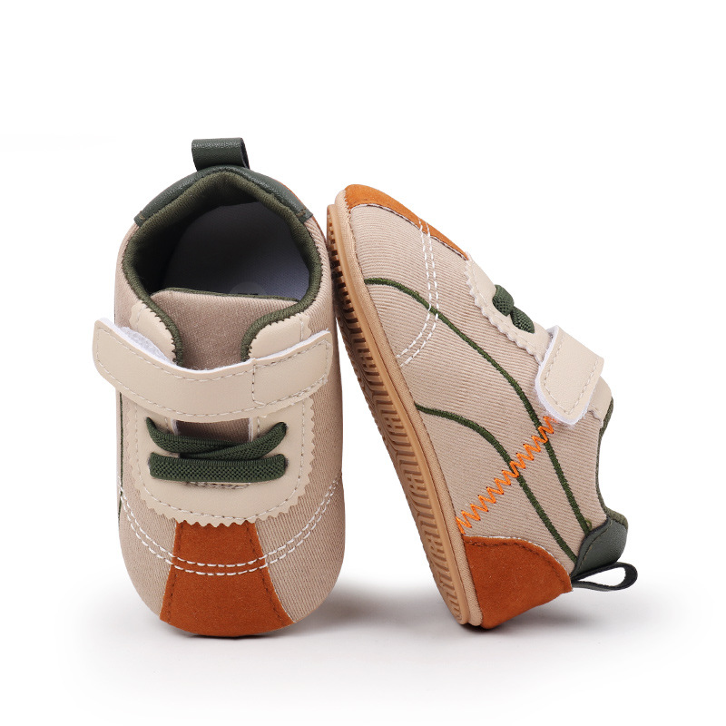 Toddler Baby Girl Boys Sneakers Casual Contrast Color Soft Sole Baby Flats Breathable Walking Shoes for Newborn Infants