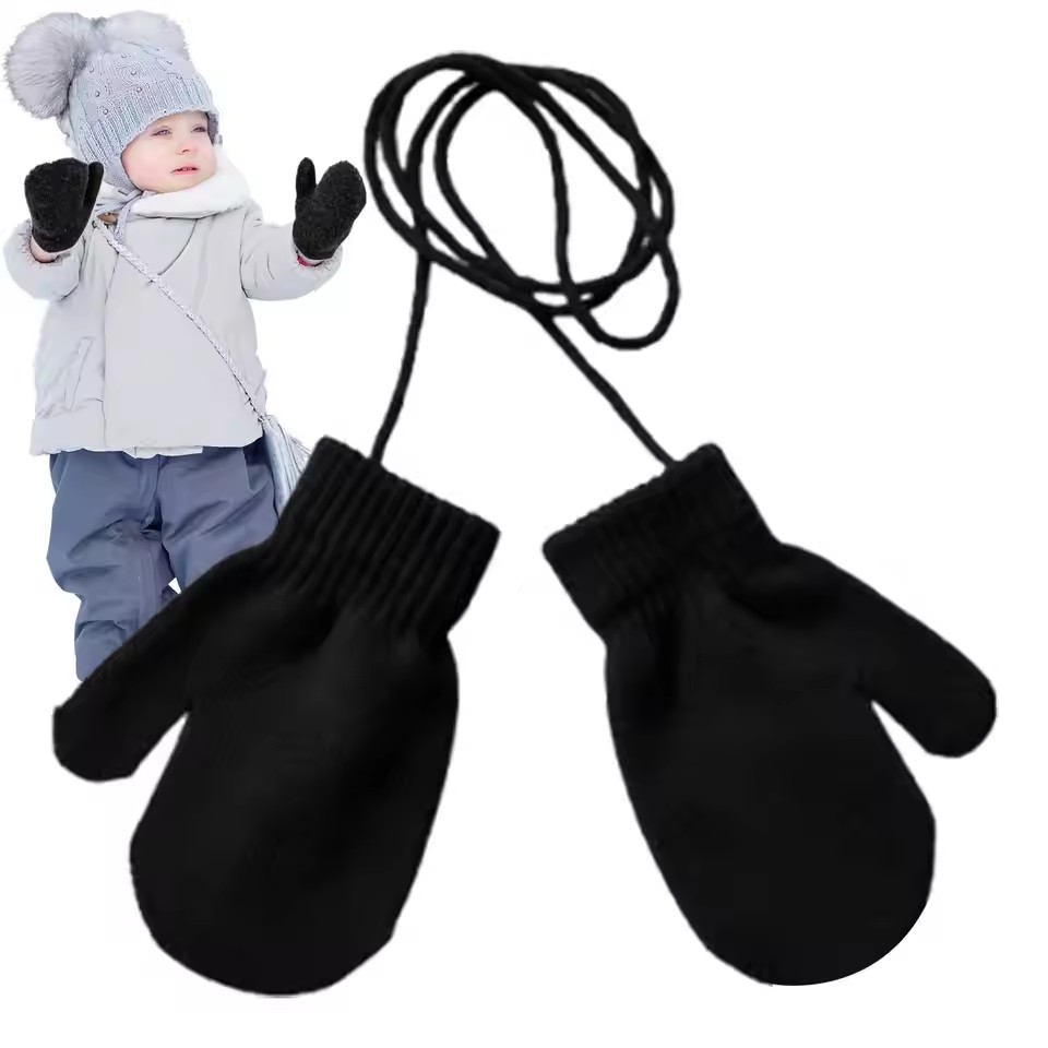 Kids Gloves Knitted Children Winter Warm Gloves Baby Girls Baby Boys Toddler Knitted Acrylic Gloves Warm Kids Gloves 1Paies