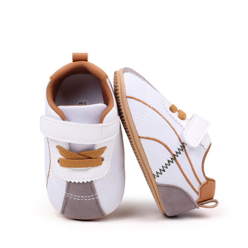 Toddler Baby Girl Boys Sneakers Casual Contrast Color Soft Sole Baby Flats Breathable Walking Shoes for Newborn Infants