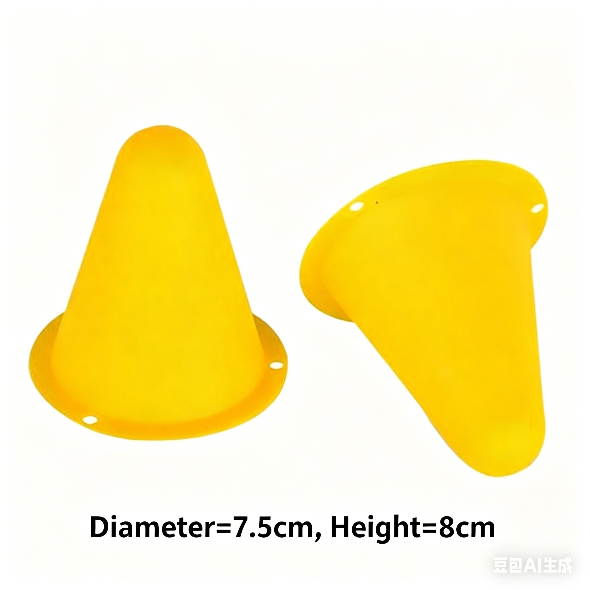 50Pcs Soccer Training Cones Plastic Roller Skating Bar Flag Cone, Football Practice Obstacle Marking Cone Sports Equipment (Note: Please refer to the size details when placing an order) E-873