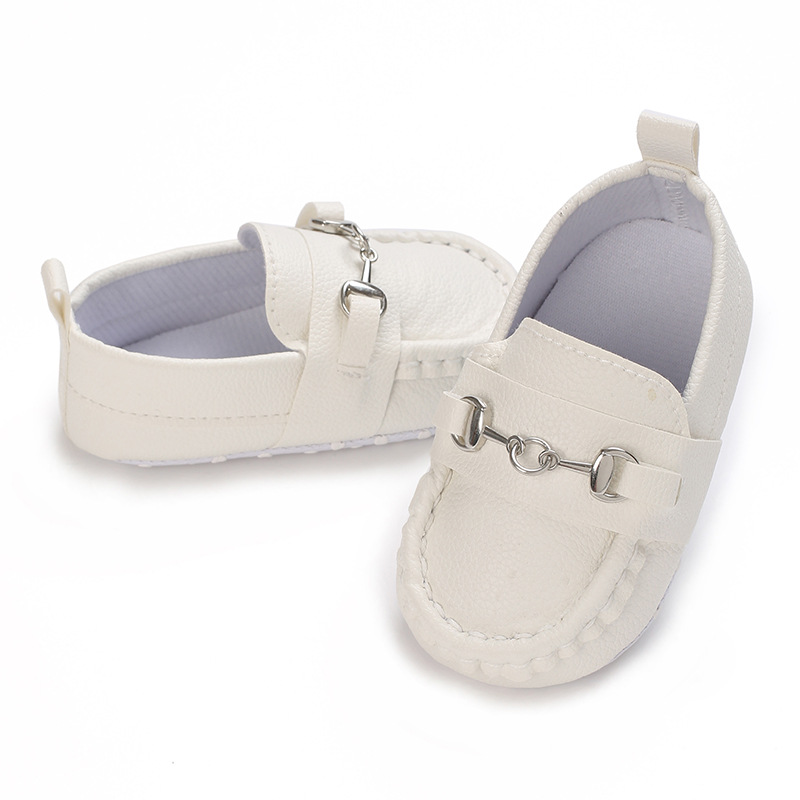 Spring and Autumn Baby Soft Bottom Anti slip Wear resistant Fashion Versatile Indoor and Outdoor Bean Shoes PVC Upper