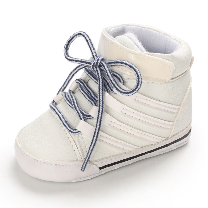 New 0-18M Baby Shoes Boy Newborn Infant Toddler Casual Comfor Cotton Sole Anti-slip PU Leather First Walkers Crawl Crib Shoes
