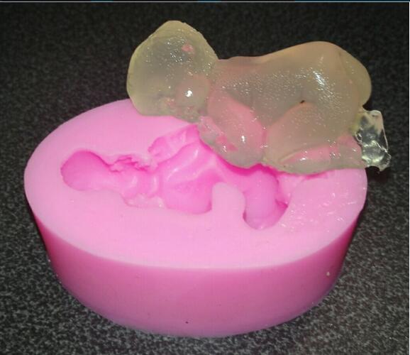 3D Silicone Baby Fondant Mold For Cake Decorating