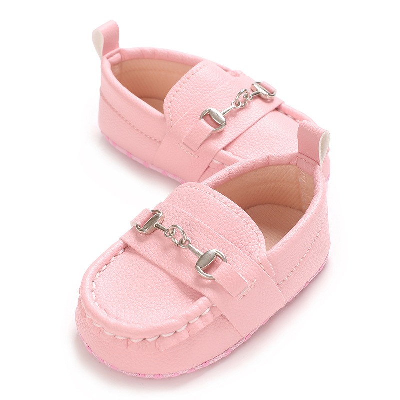 Spring and Autumn Baby Soft Bottom Anti slip Wear resistant Fashion Versatile Indoor and Outdoor Bean Shoes PVC Upper