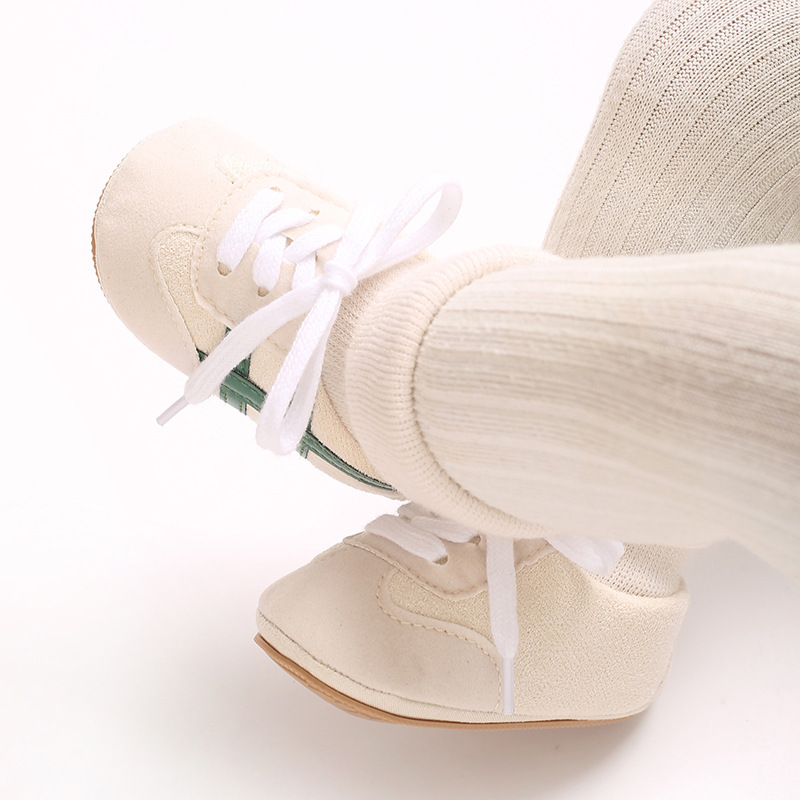 Baby Boys First Walkers 0-18 Months Classic Striped Sneakers Soft Sole Spring Autumn Party Fashion