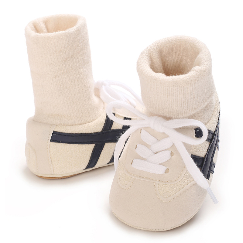 Baby Boys First Walkers 0-18 Months Classic Striped Sneakers Soft Sole Spring Autumn Party Fashion