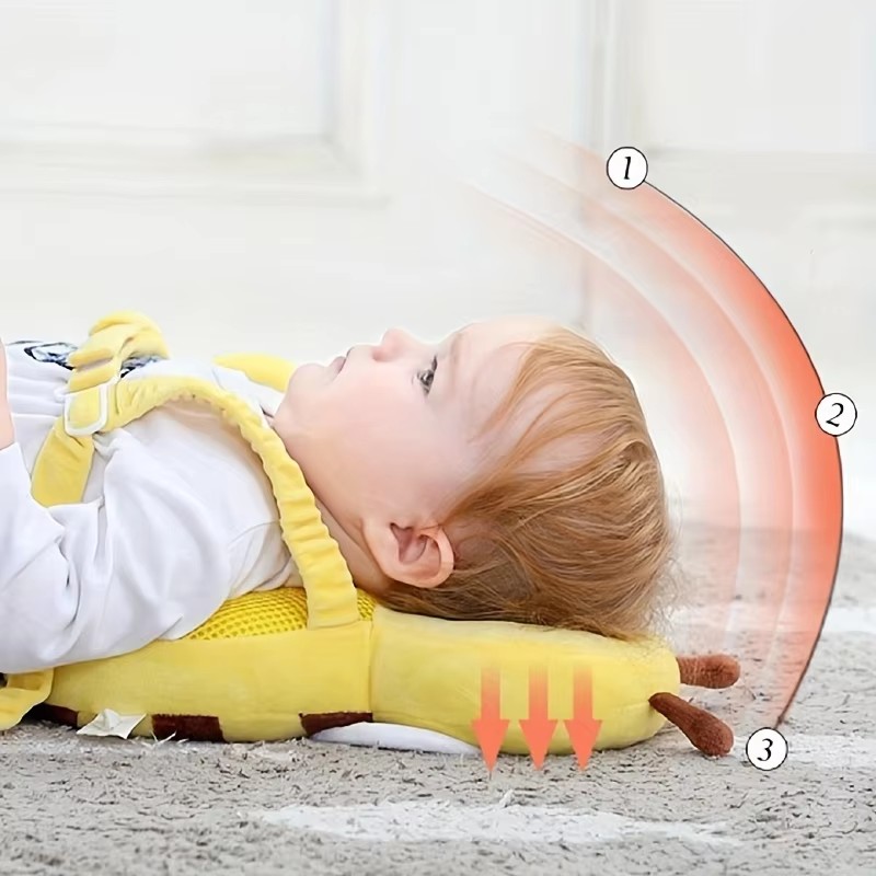 Head Back Protector Baby Protect Pillow Learn Walk Headgear Prevent Injured Safety Pad prevention Fall Cartoon Bee Kids Pillows