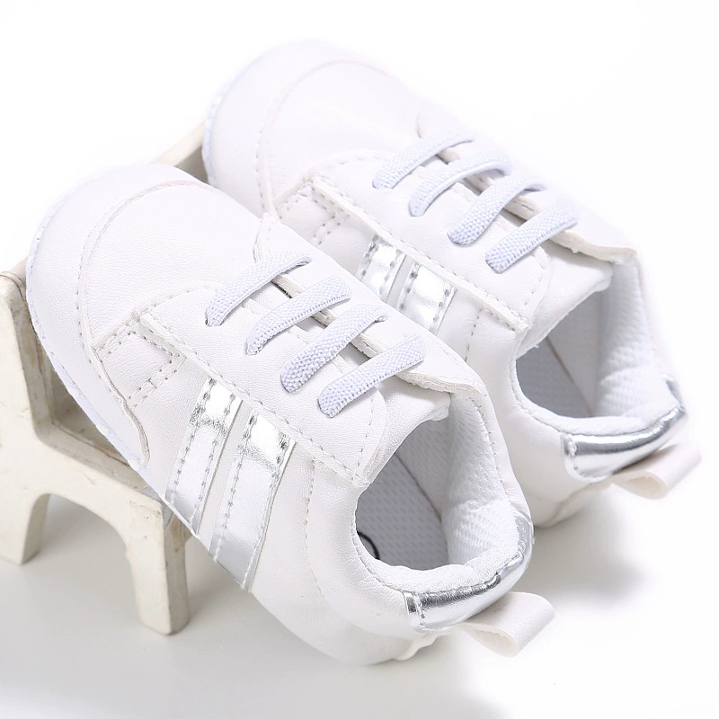 Toddler Baby Girl Shoes 0 to 3 6 9 12 Months Casual Cute Gold White Baby Boy Shoes First Walkers Soft Crib Shoes Infantil
