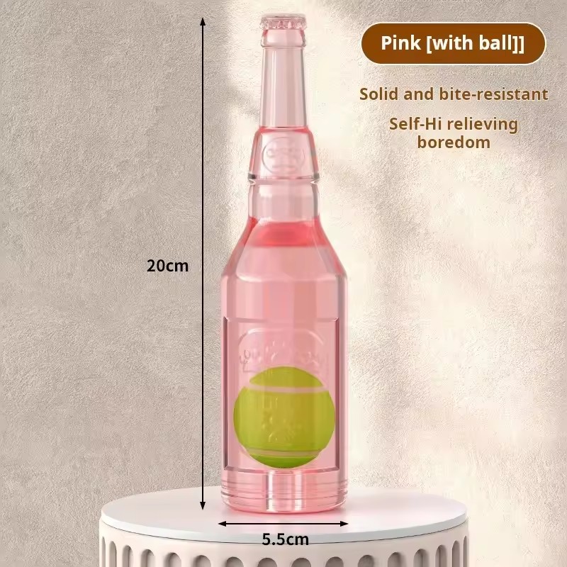 Dog Toy Bottle Sound Chew Ball Pet Toys Interactive Ball For Big Dog Small Dog Pet Training Tennis Bottle Pet Supplies