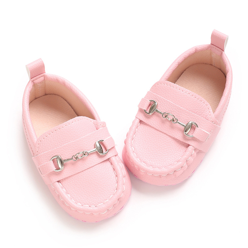Spring and Autumn Baby Soft Bottom Anti slip Wear resistant Fashion Versatile Indoor and Outdoor Bean Shoes PVC Upper