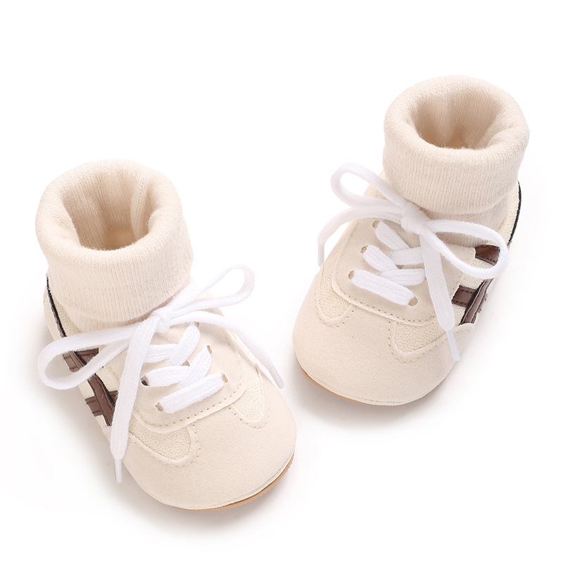 Baby Boys First Walkers 0-18 Months Classic Striped Sneakers Soft Sole Spring Autumn Party Fashion