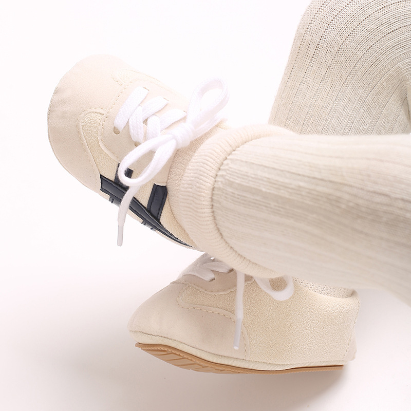 Baby Boys First Walkers 0-18 Months Classic Striped Sneakers Soft Sole Spring Autumn Party Fashion
