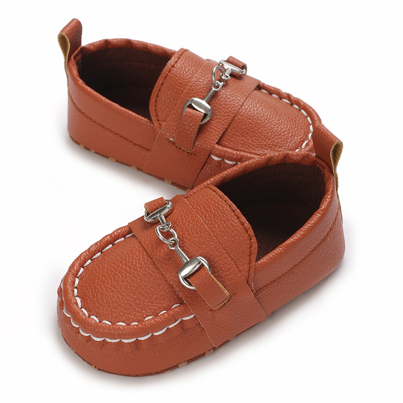 Spring and Autumn Baby Soft Bottom Anti slip Wear resistant Fashion Versatile Indoor and Outdoor Bean Shoes PVC Upper