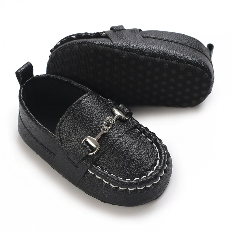 Spring and Autumn Baby Soft Bottom Anti slip Wear resistant Fashion Versatile Indoor and Outdoor Bean Shoes PVC Upper