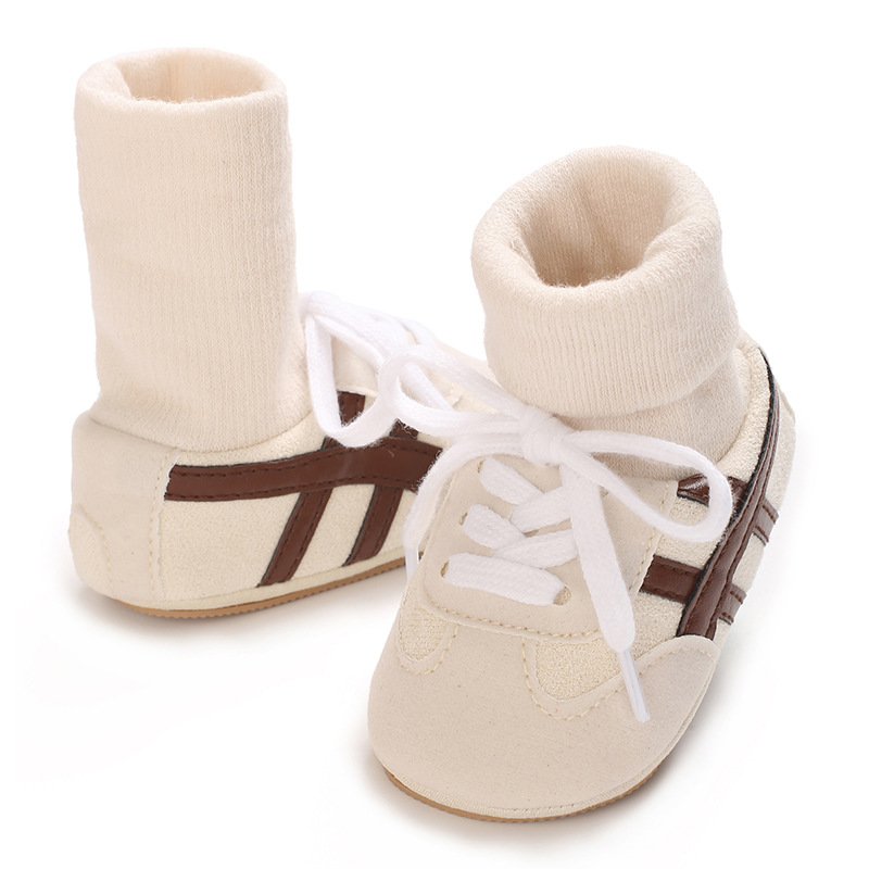 Baby Boys First Walkers 0-18 Months Classic Striped Sneakers Soft Sole Spring Autumn Party Fashion