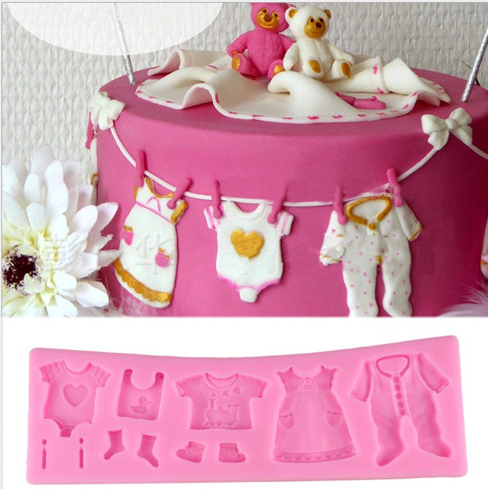 3D Silicone Baby Fondant Mold For Cake Decorating