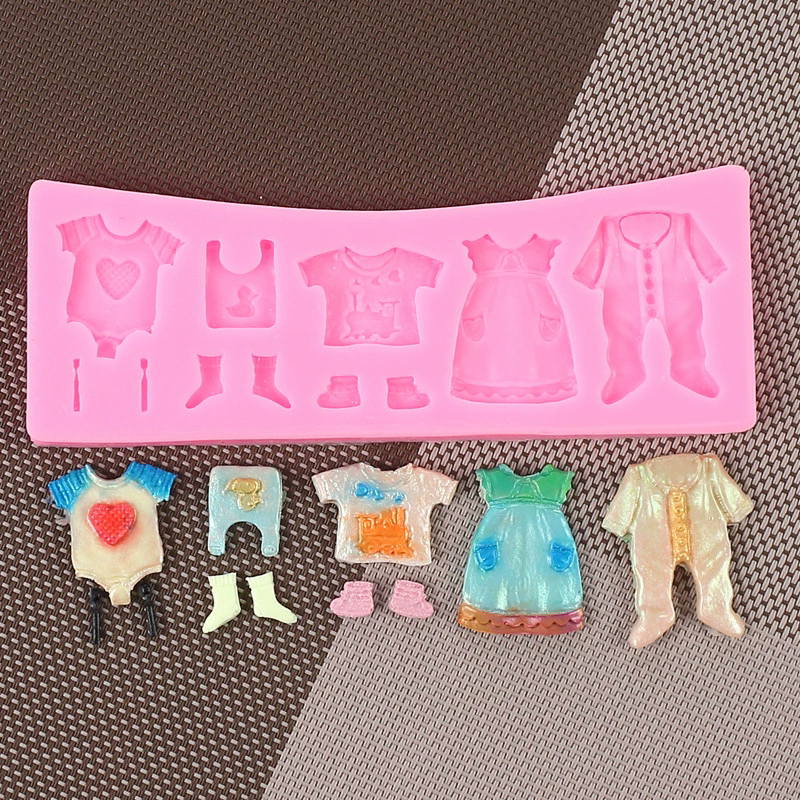 3D Silicone Baby Fondant Mold For Cake Decorating