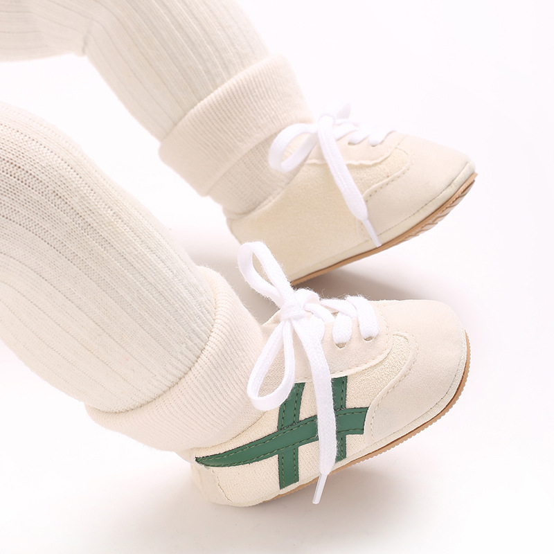 Baby Boys First Walkers 0-18 Months Classic Striped Sneakers Soft Sole Spring Autumn Party Fashion