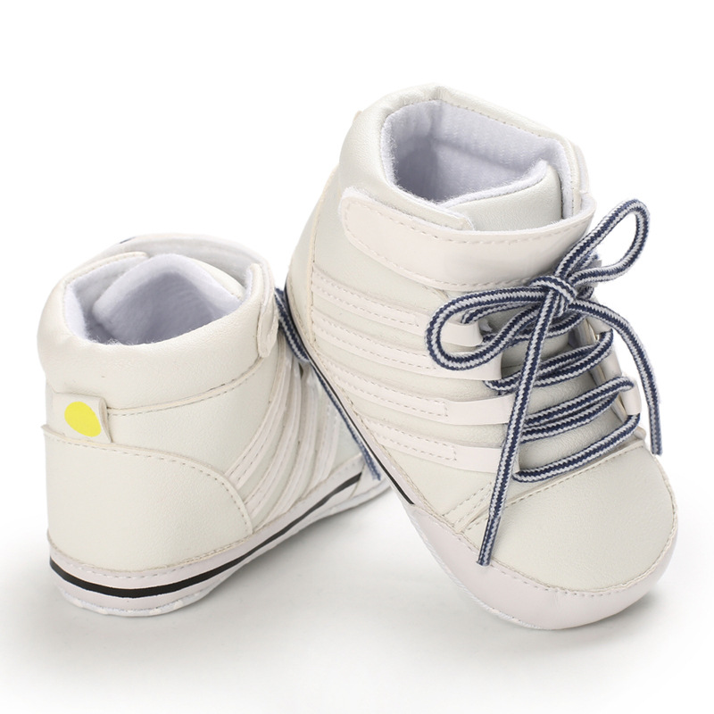 New 0-18M Baby Shoes Boy Newborn Infant Toddler Casual Comfor Cotton Sole Anti-slip PU Leather First Walkers Crawl Crib Shoes